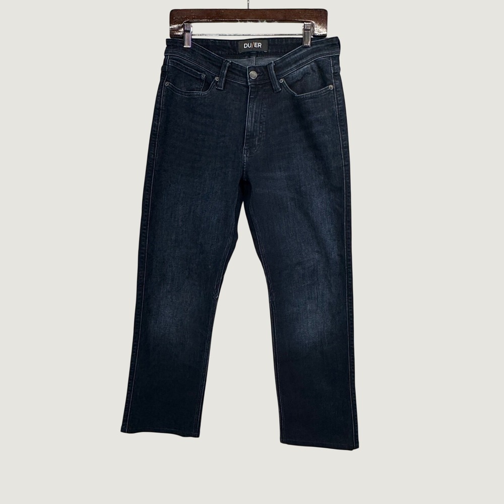DU/ER Straight Fit Jeans 31x30 Dark Wash‎ Performance Stretch Denim Gorpcore